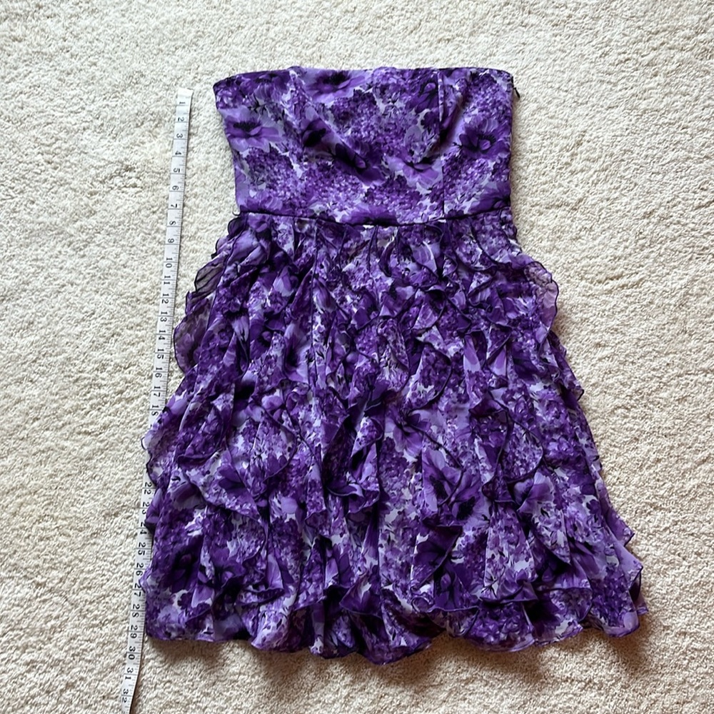 White House Black Market Purple Mini Dress